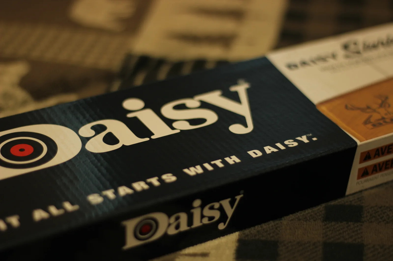 Daisy retail box with the 'It all starts with Daisy' tagline