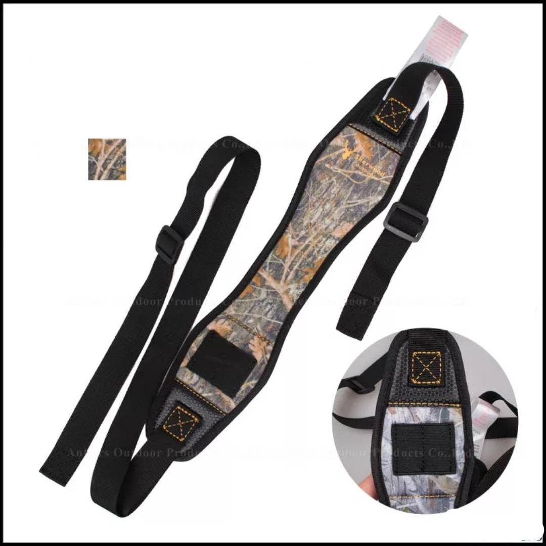 Slings, Cases & Carry — Camo Rifle Sling (Optional Studs + Swivels)
